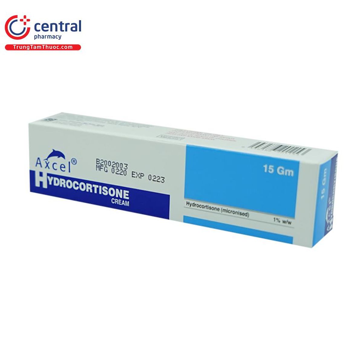 Axcel hydrocortisone cream 15g 6 H3136